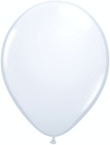 Qualatex White Latex Balloons 16