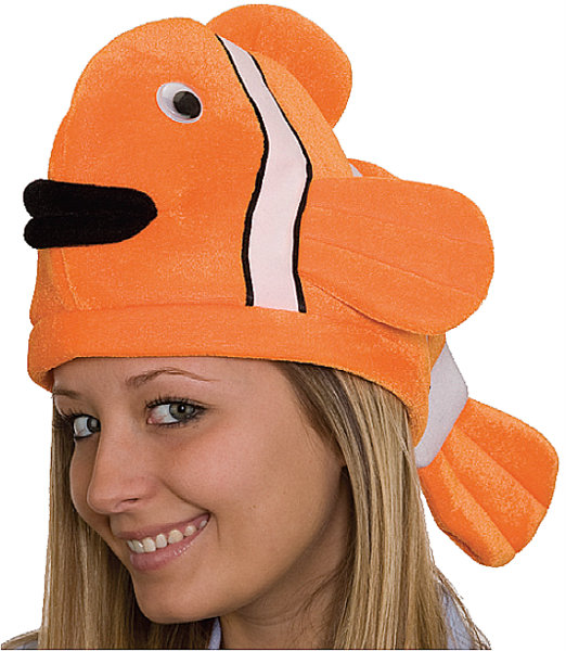 funny orange hat