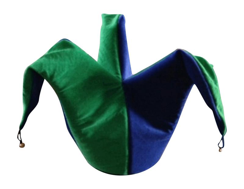 green jester hat