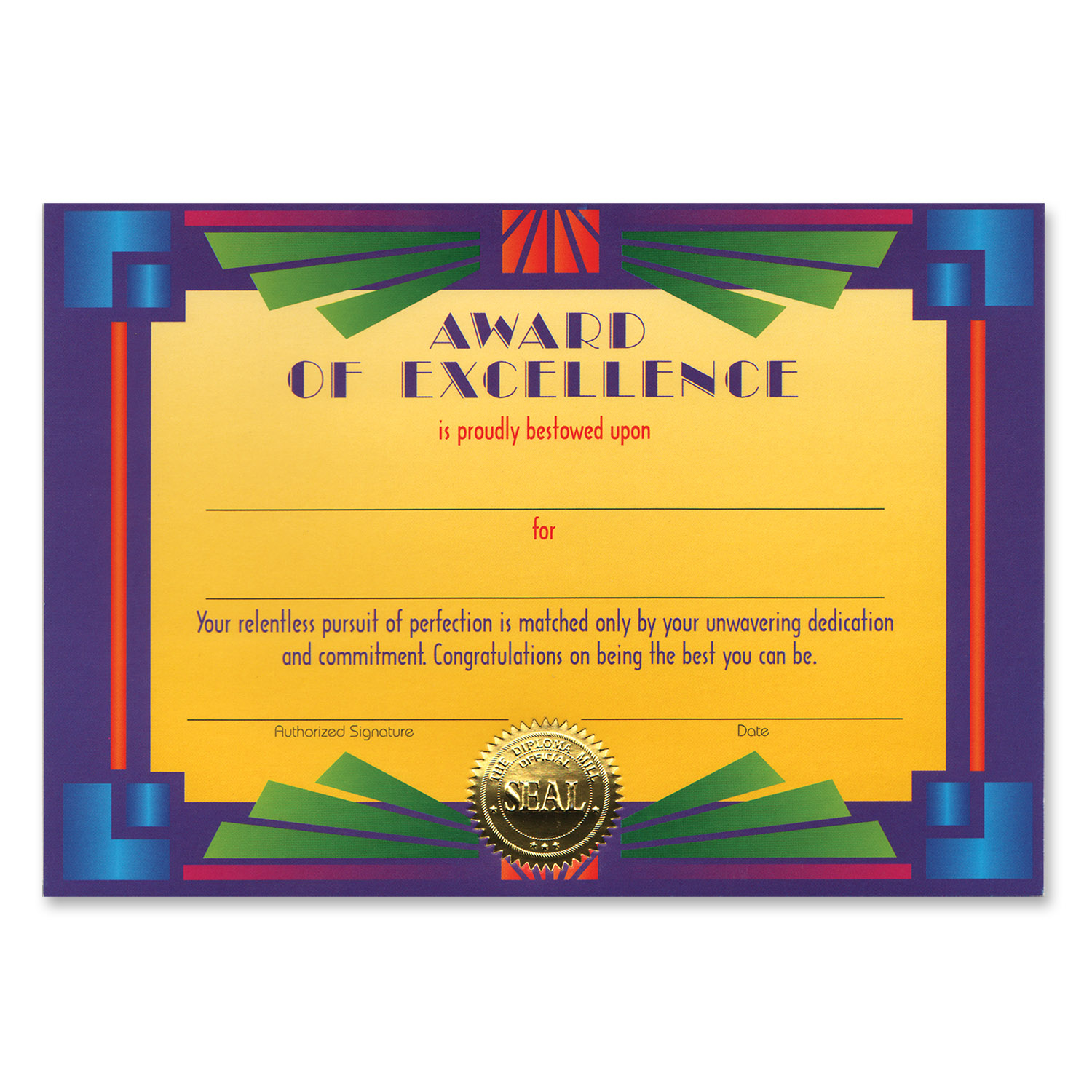 Award Of Excellence Certificate Bzany Com