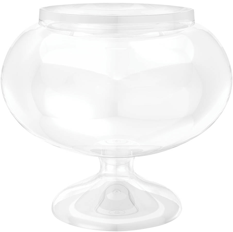 Round Jar Short Plastic Pedestal